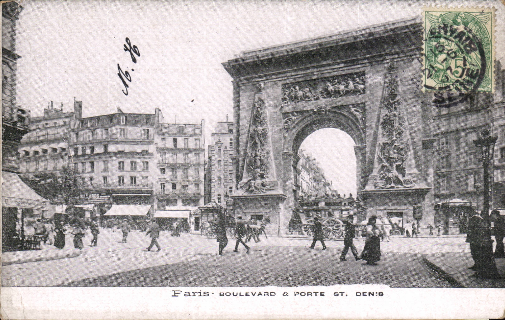 Paris CPA Boulevard and carries St Denis