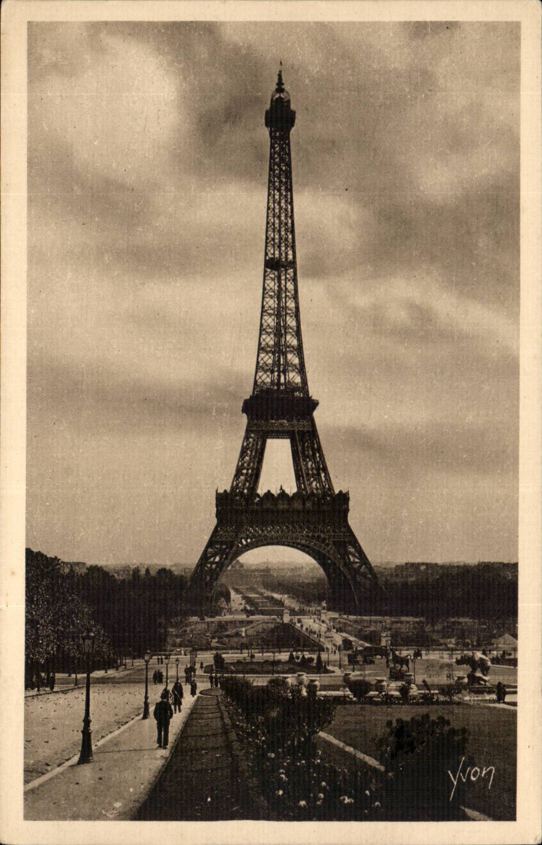 Paris CPA the Eiffel Tower