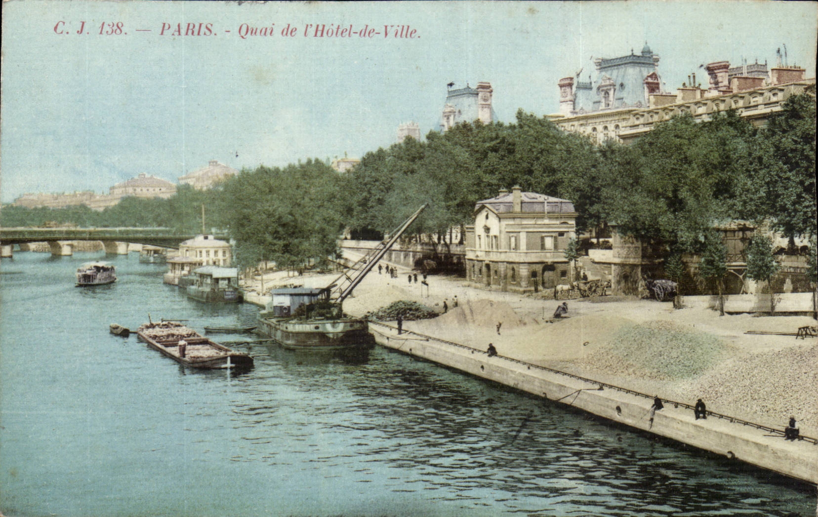 Paris CPA Quai de l'hotel de ville