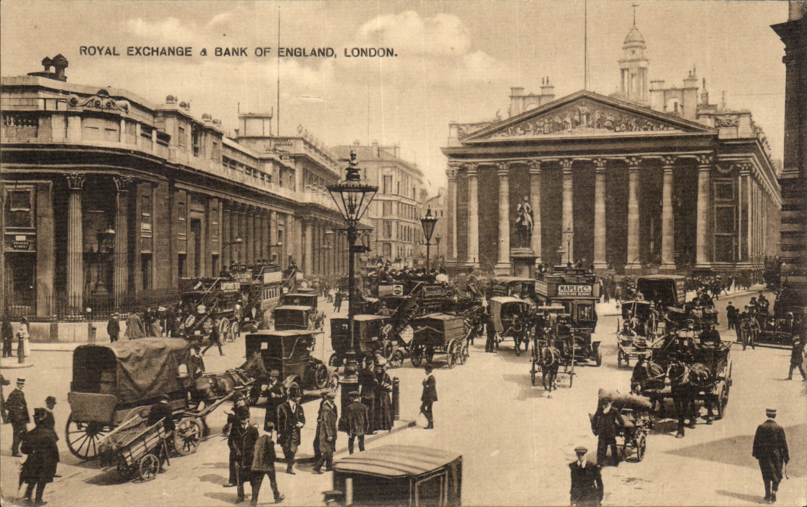 CPA Great Britain London London Royal Exchange and Bank off England