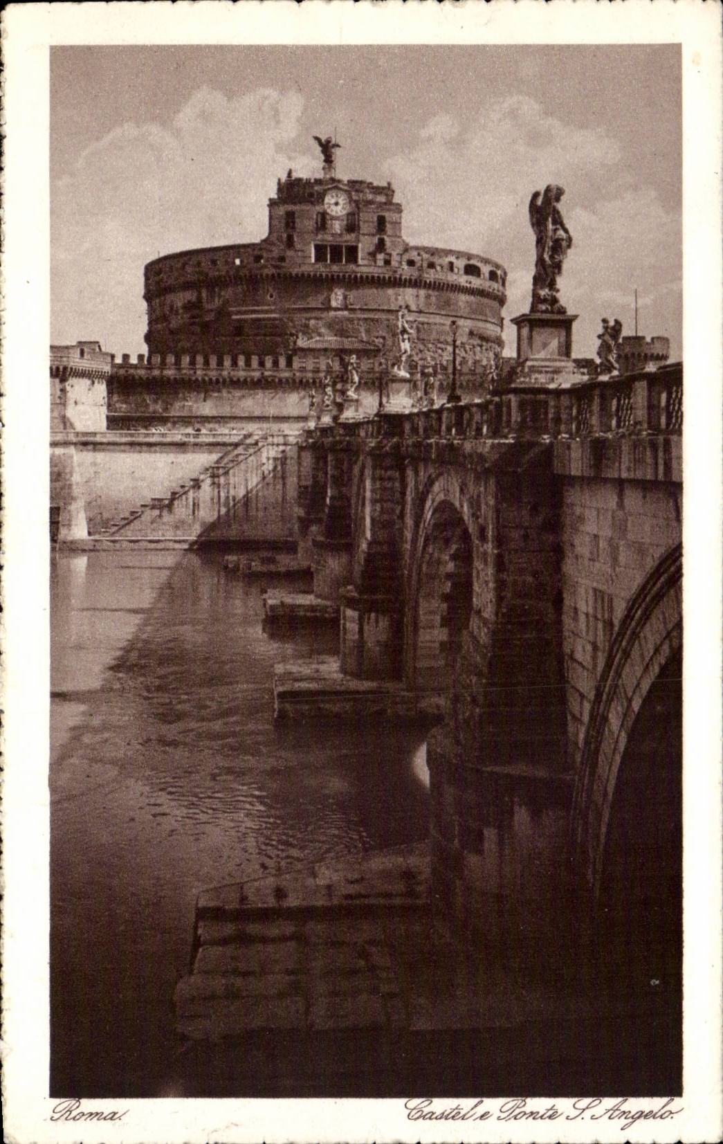 CPA Italy Italia Roma Castel E big shot S Angelo