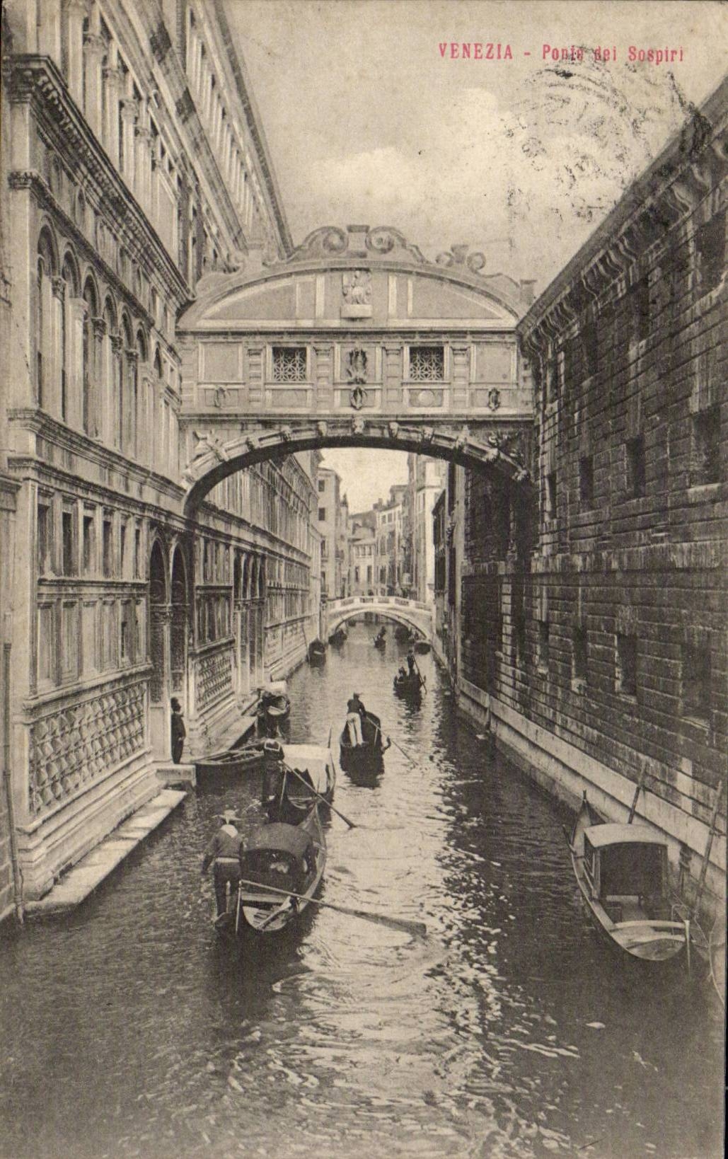 CPA Italy Italia Venezia Big shot del Sospiri