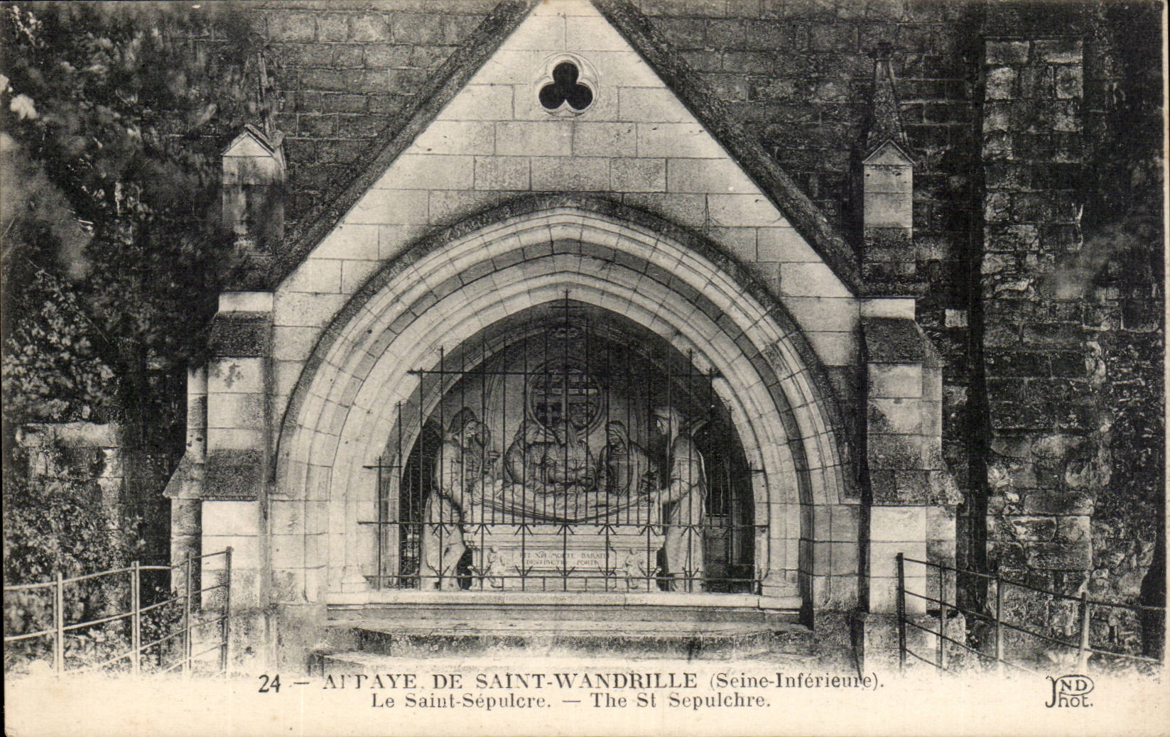 CPA Abbey of St Wandrille Holy Sepulchre