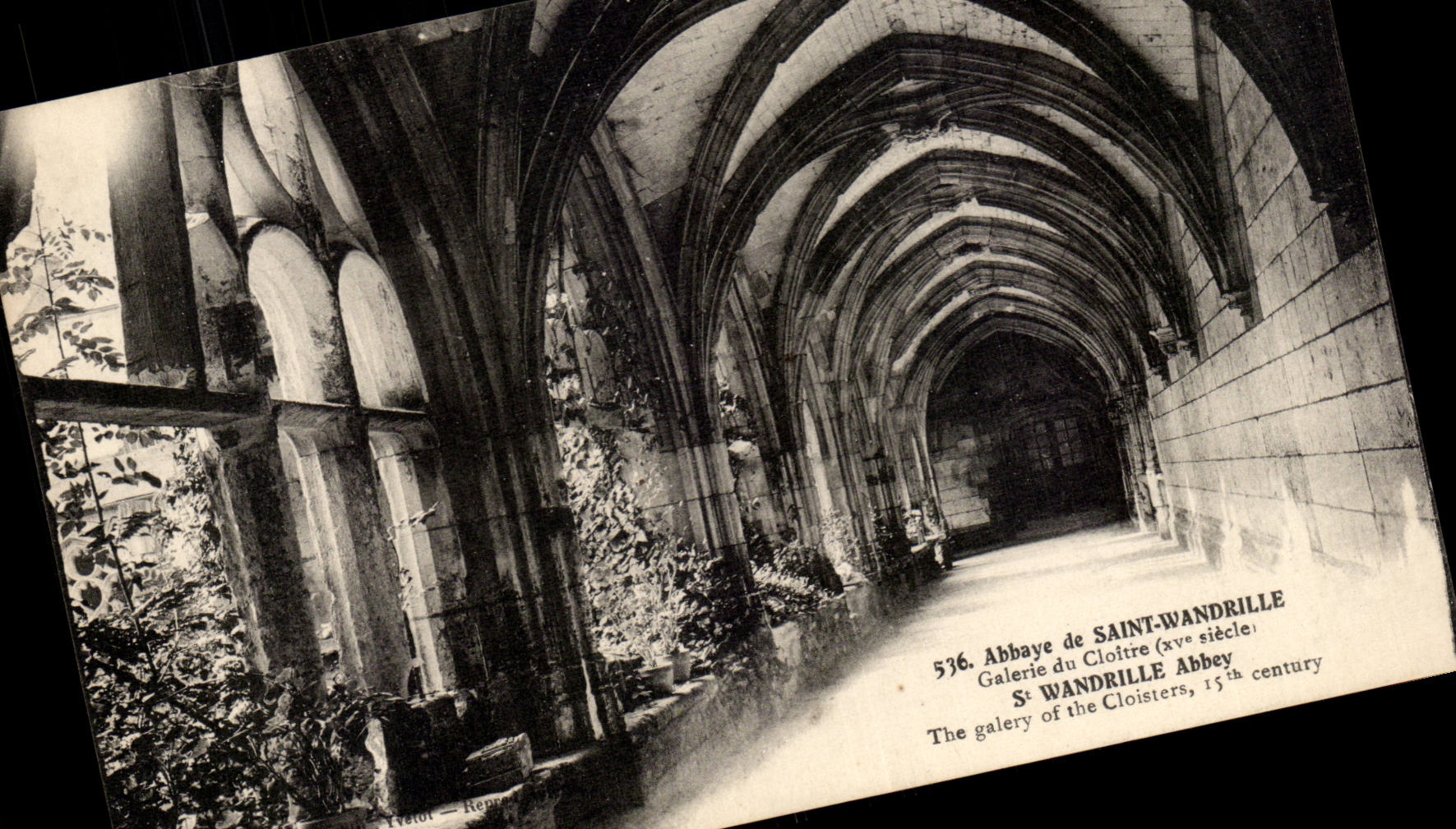 CPA Abbey of St Wandrille Gallery of the cloister