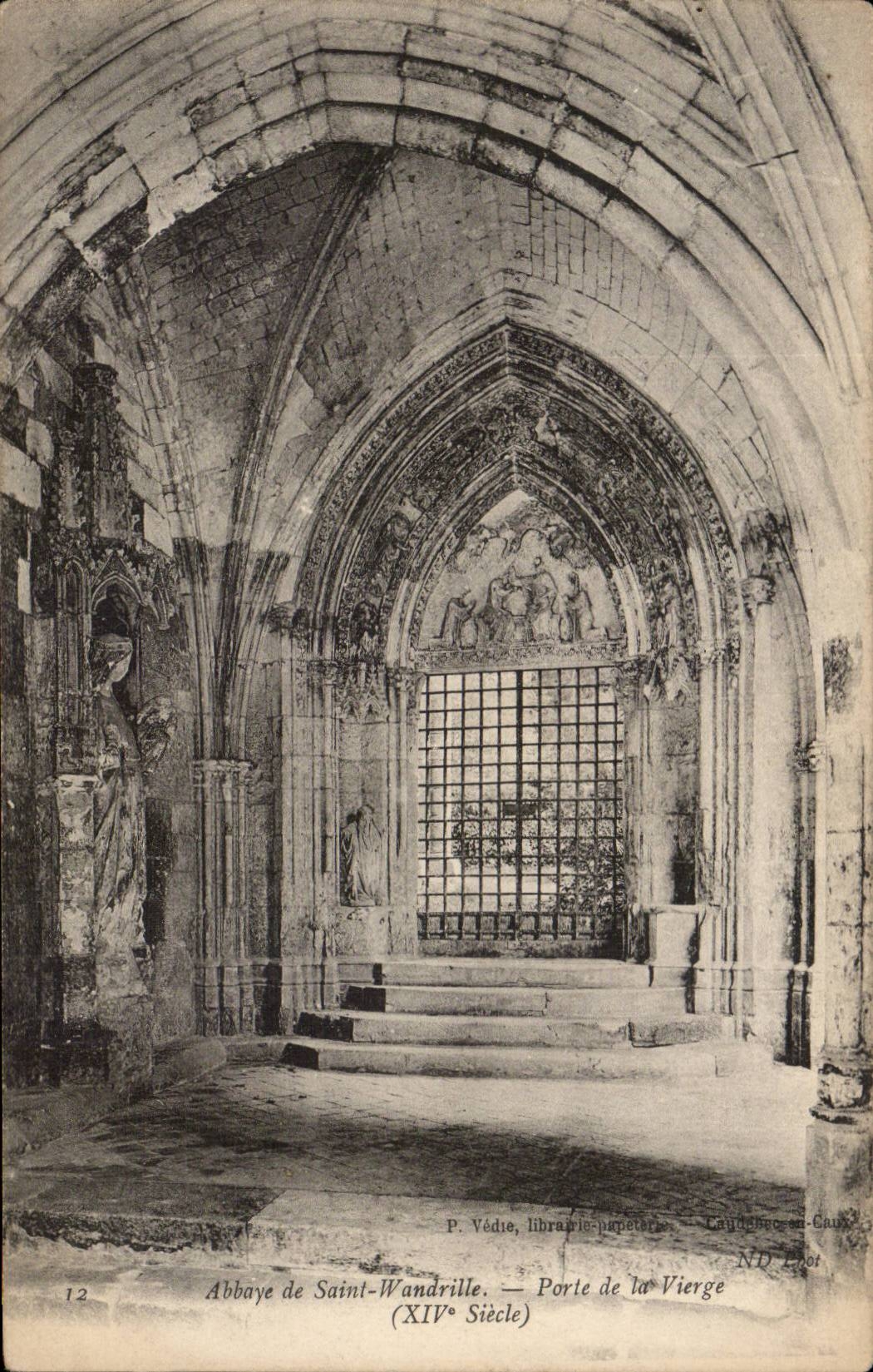 CPA Abbey of St Wandrille Gate of the virgin