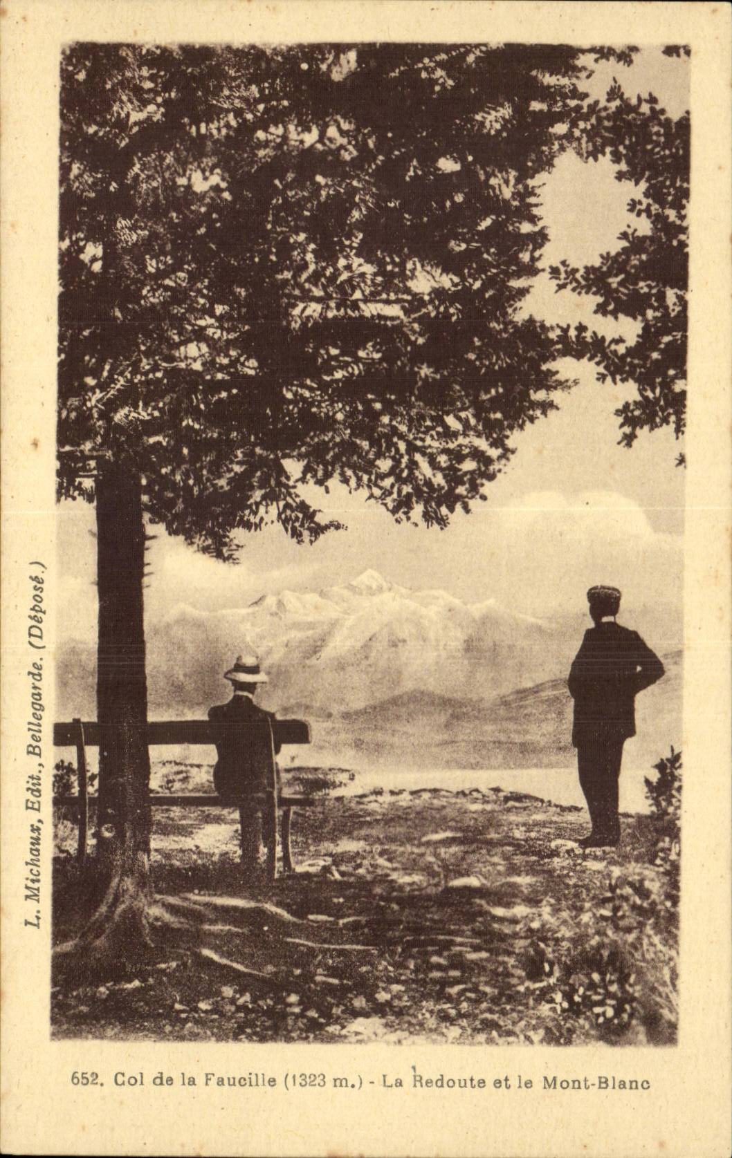 CPA the Sickle Collar of the Sickle (1323m) fears Me and Mont Blanc