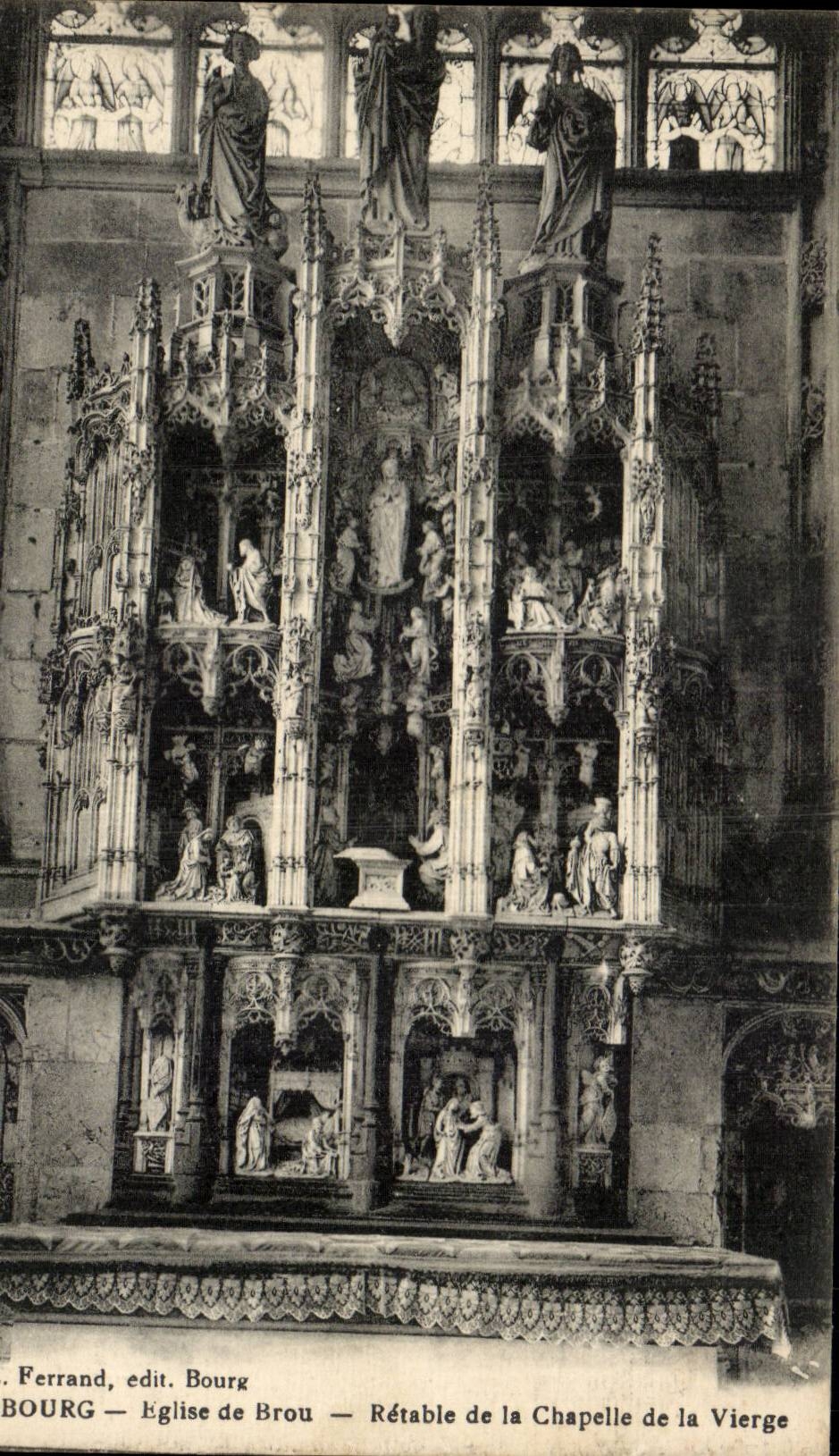 CPA Borough Church of Husks Retable of the vault of the virgin