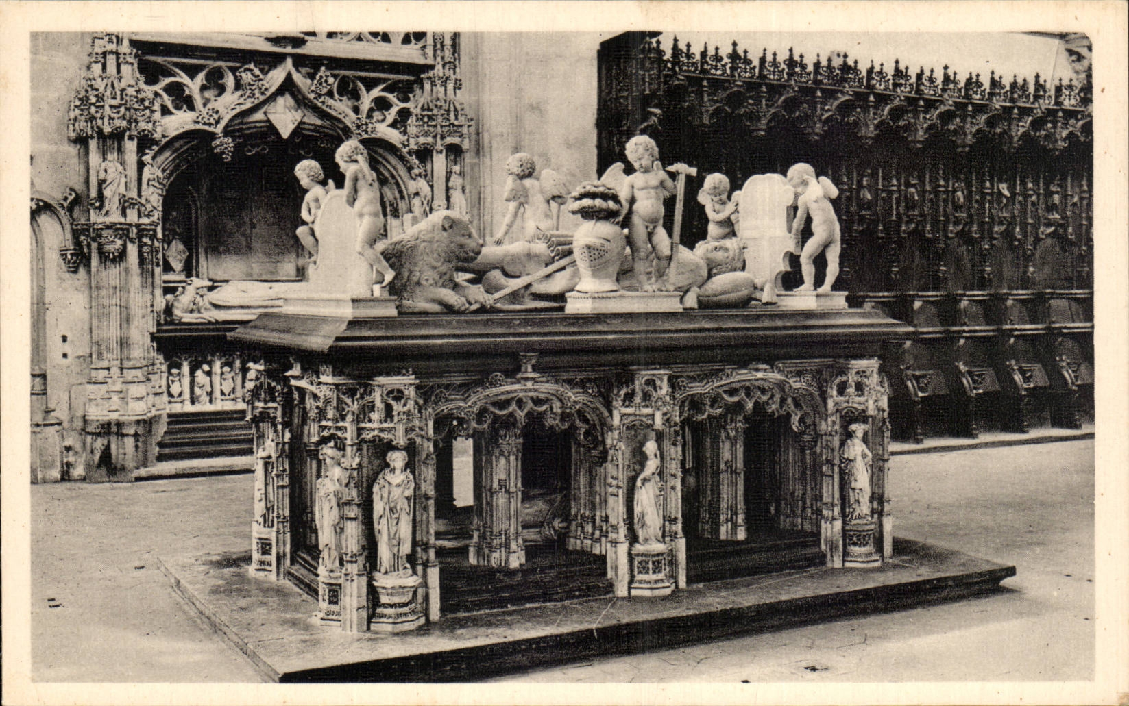 CPA Borough Church of Husks Tomb of Philibert Beautiful