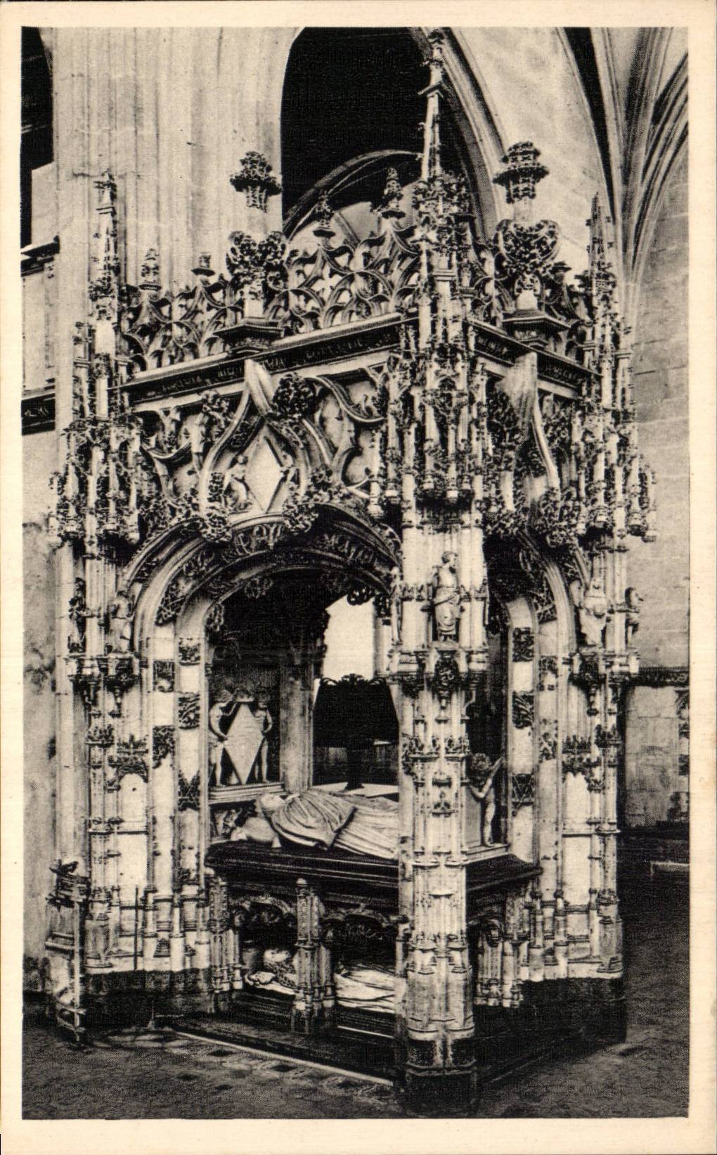 CPA Borough Church of Husks Tomb of Marguerite of Austria