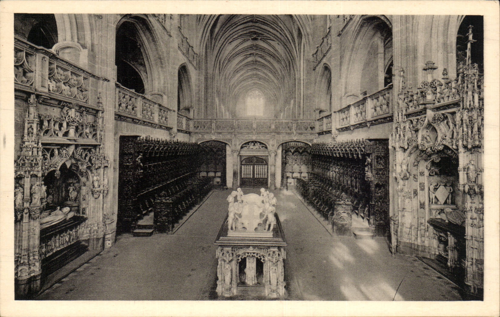 CPA Borough Church of Husks the nave seen of the chorus