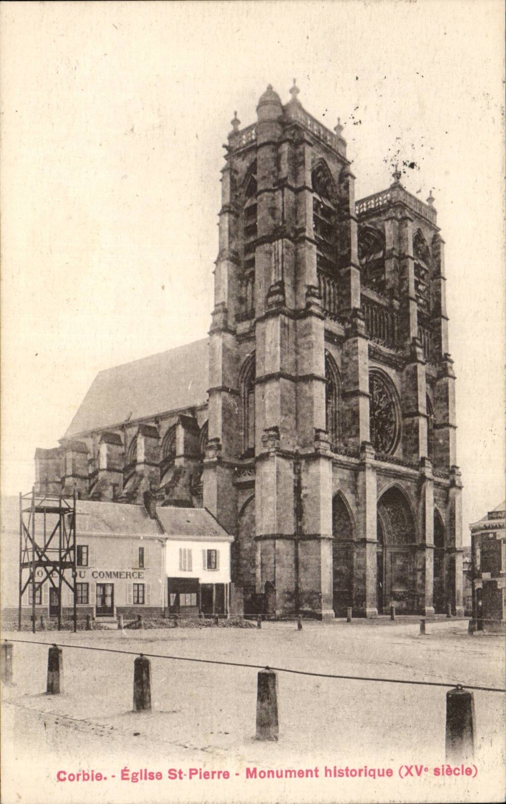 CPA Corbie Church St Pierre Historic building