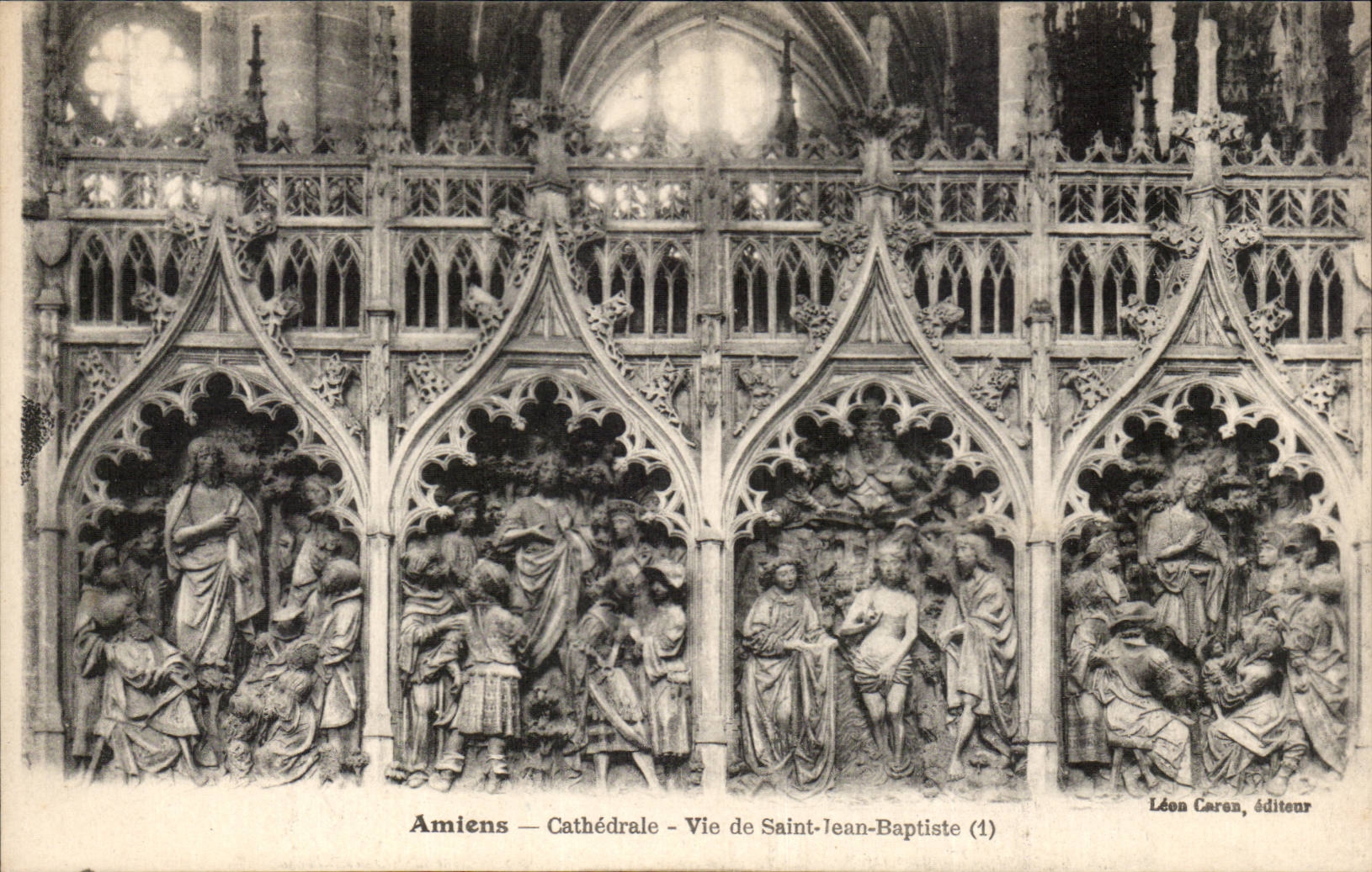 CPA Cathedral Amiens Life of Saint Jean Baptiste
