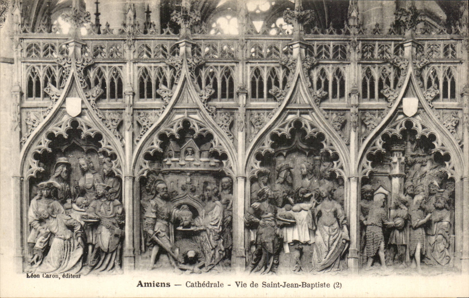 CPA Cathedral Amiens Life of Saint Jean Baptiste