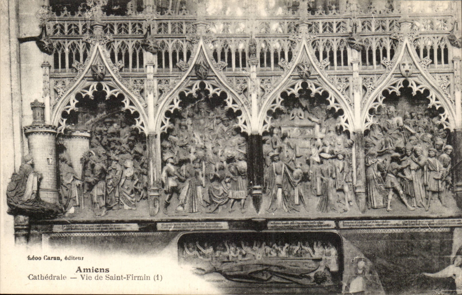 CPA Cathedral Amiens Life of Saint Firmin