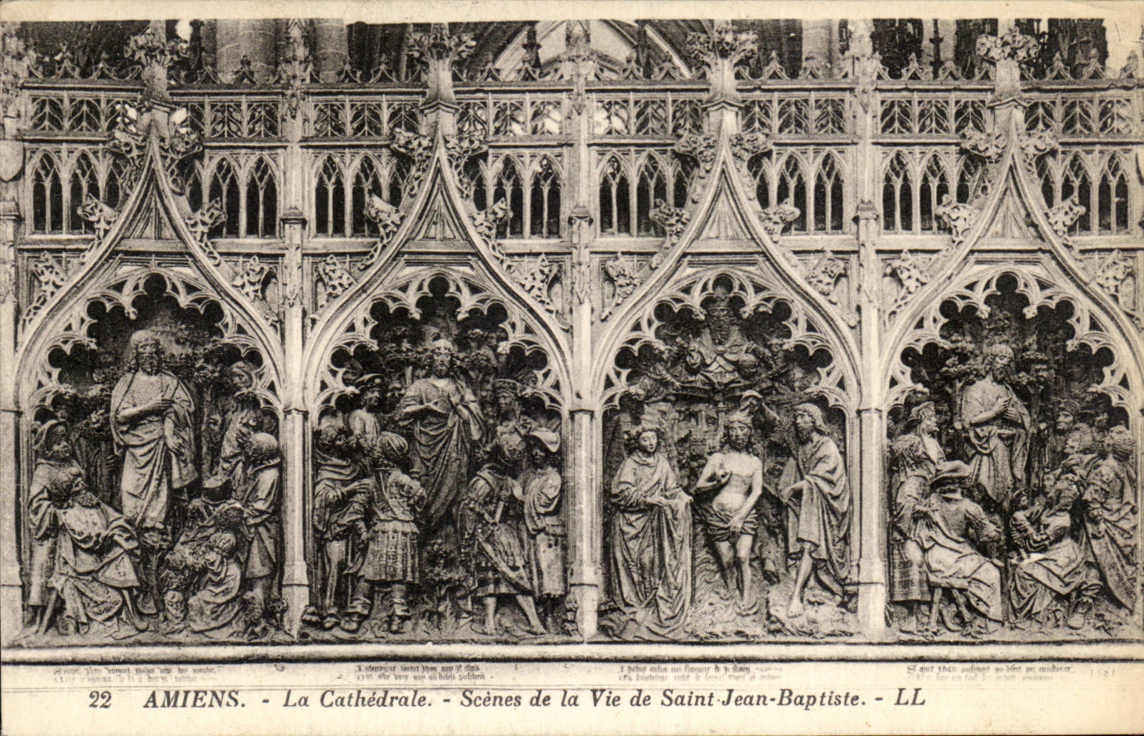 CPA Amiens Cathedral Scenes of the life of Saint Jean Baptiste