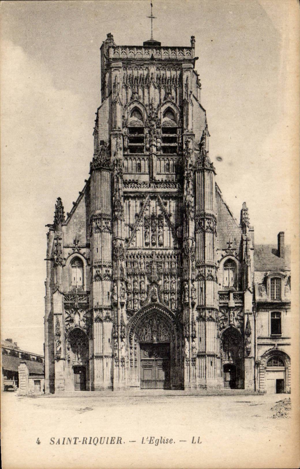 CPA Saint Riquier the church