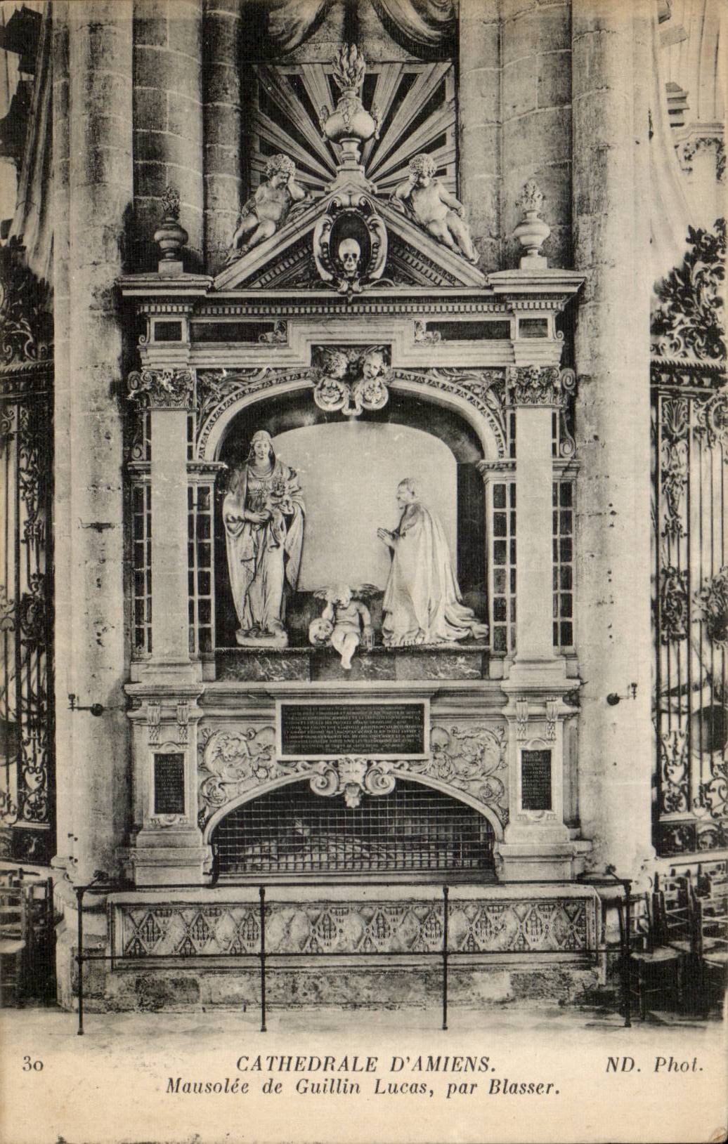 CPA Amiens Cathedral Mausoleum of Guillin Lucas by Blasser