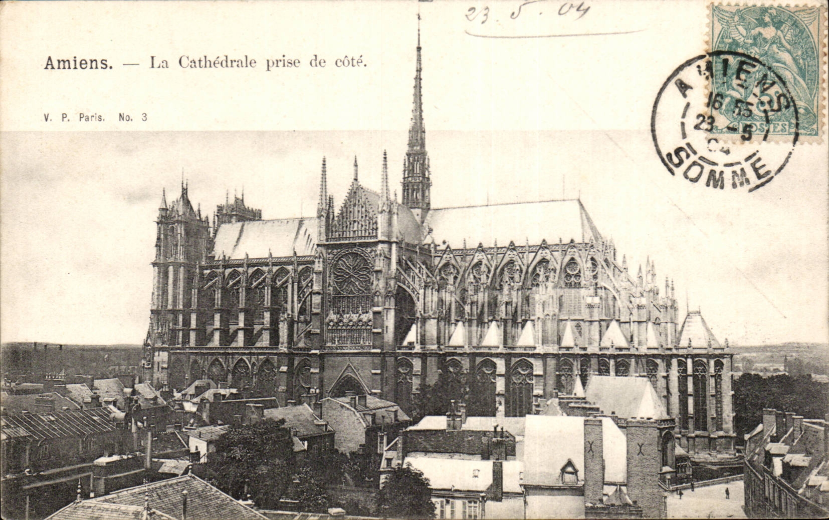 CPA Amiens Cathedral taken of dimension