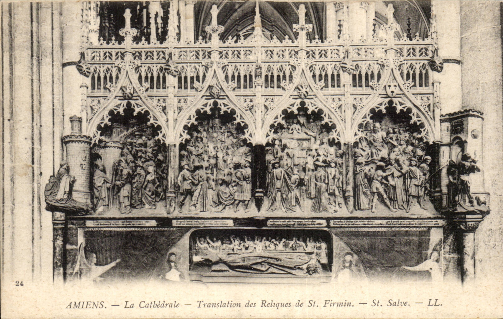 CPA Amiens View Translation of the relics of St Firmin St Salvo