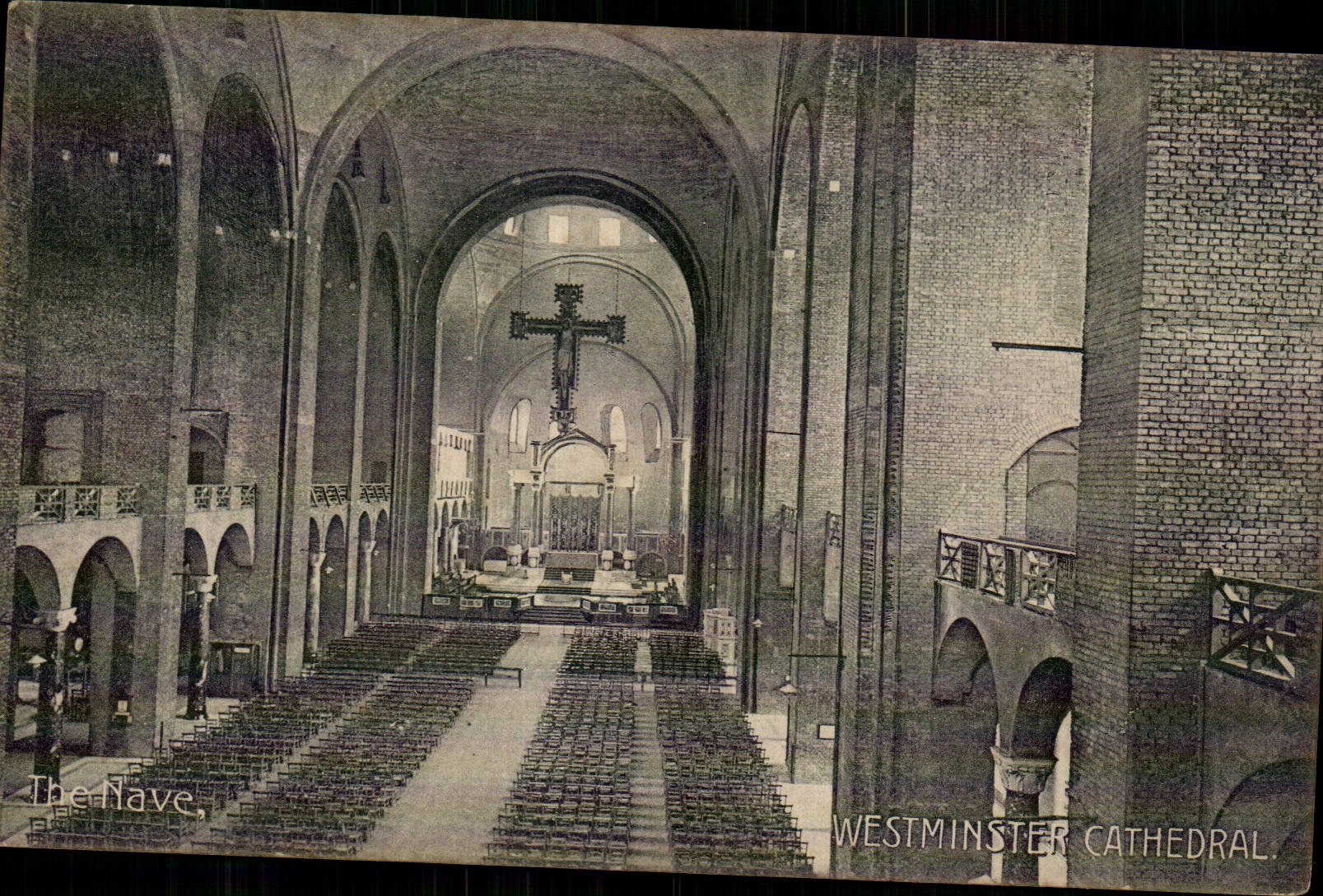 CPA Great Britain London London Westminster cathedral The nave