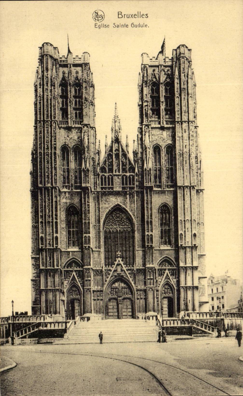 CPA Brussels Church Sainte Gudule