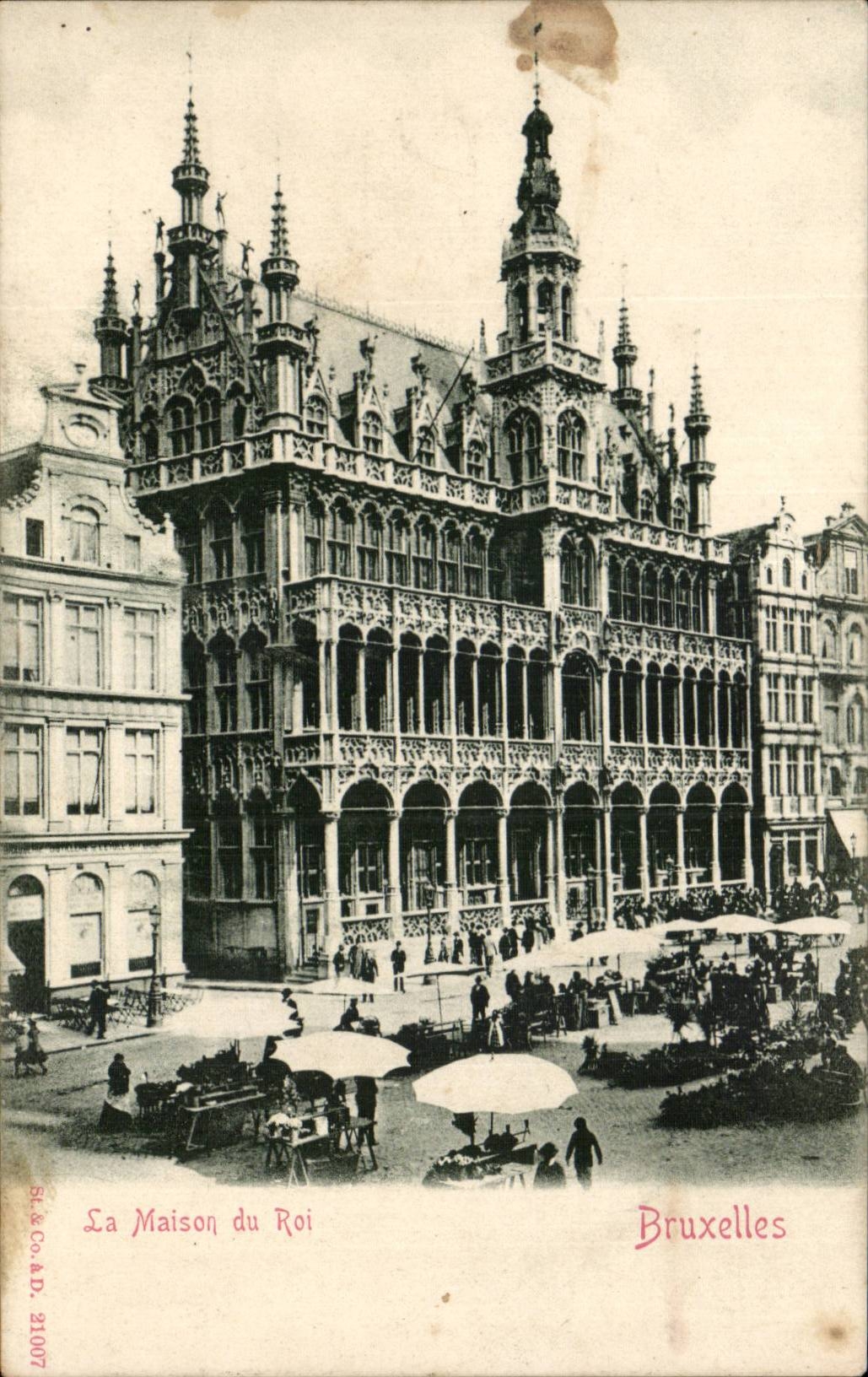 CPA Brussels the house of king Marche