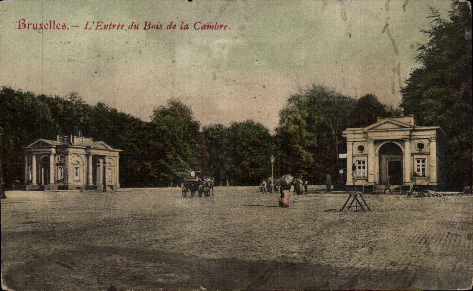 CPA Brussels Entering of the wood of Cambers