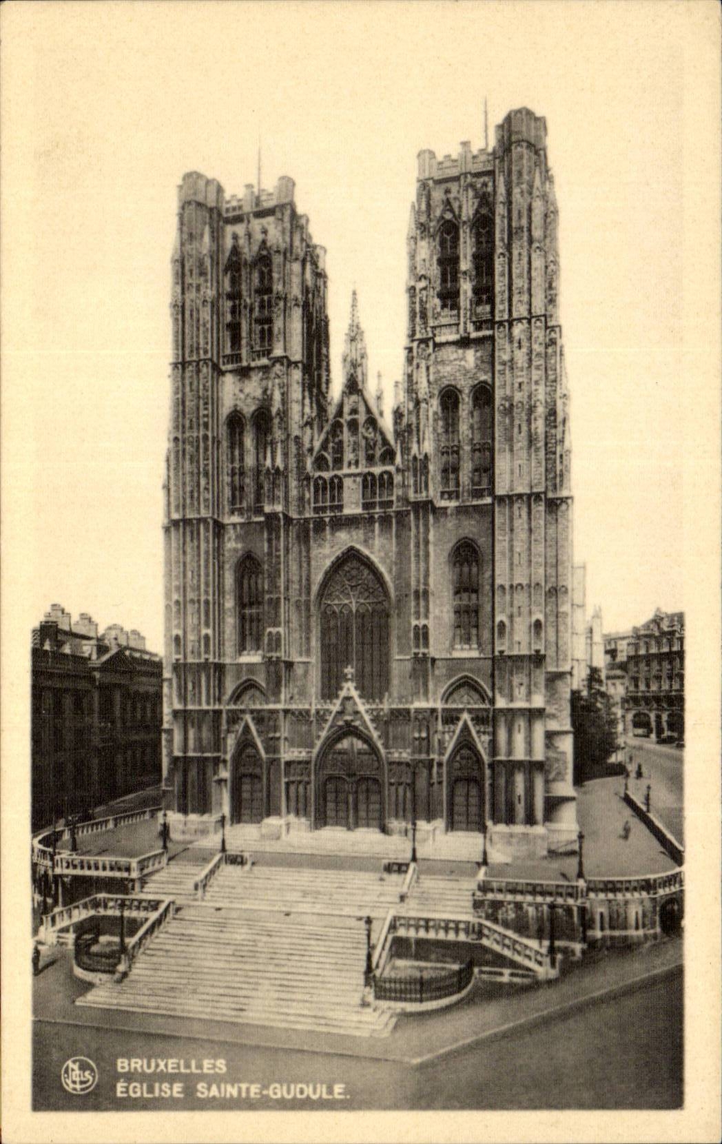 CPA Brussels Church Sainte Gudule