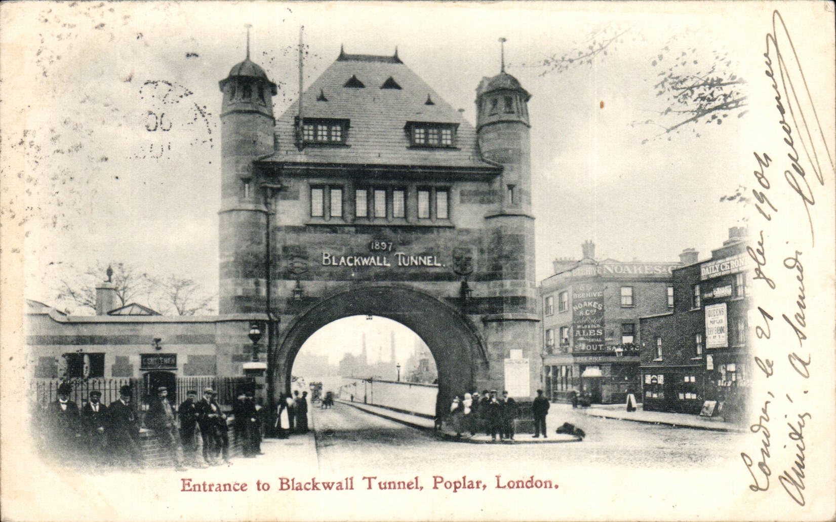 CPA London london Enrtance to Blackwall Poplar