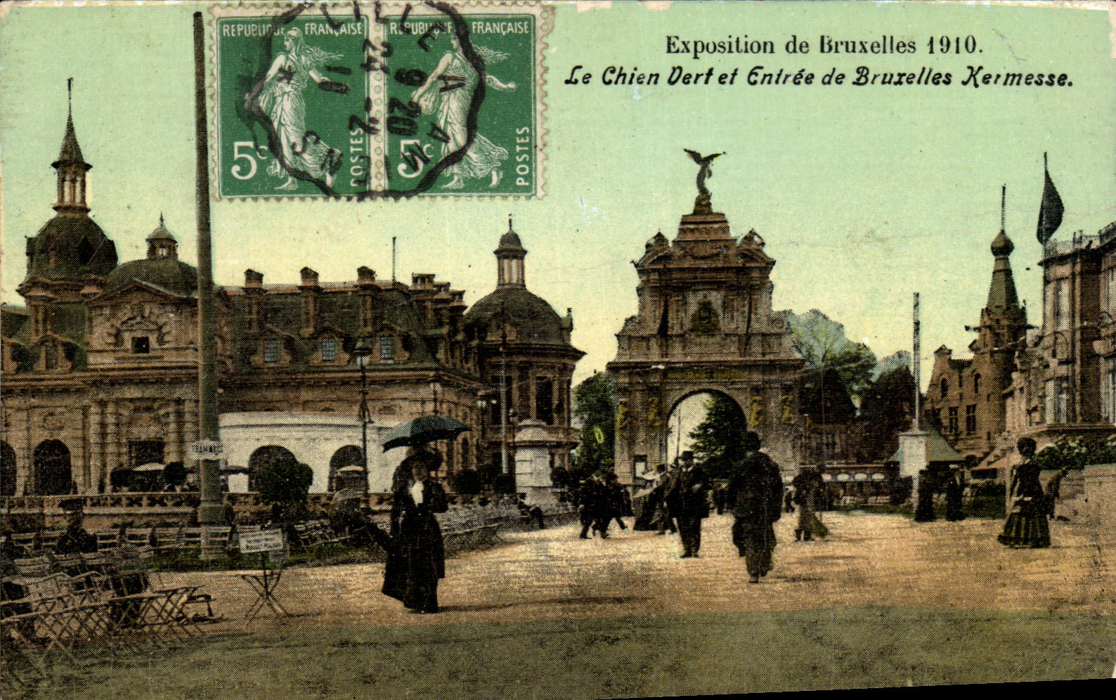 Brussels CPA the Derf dog and Entering of Brussels Xermesse