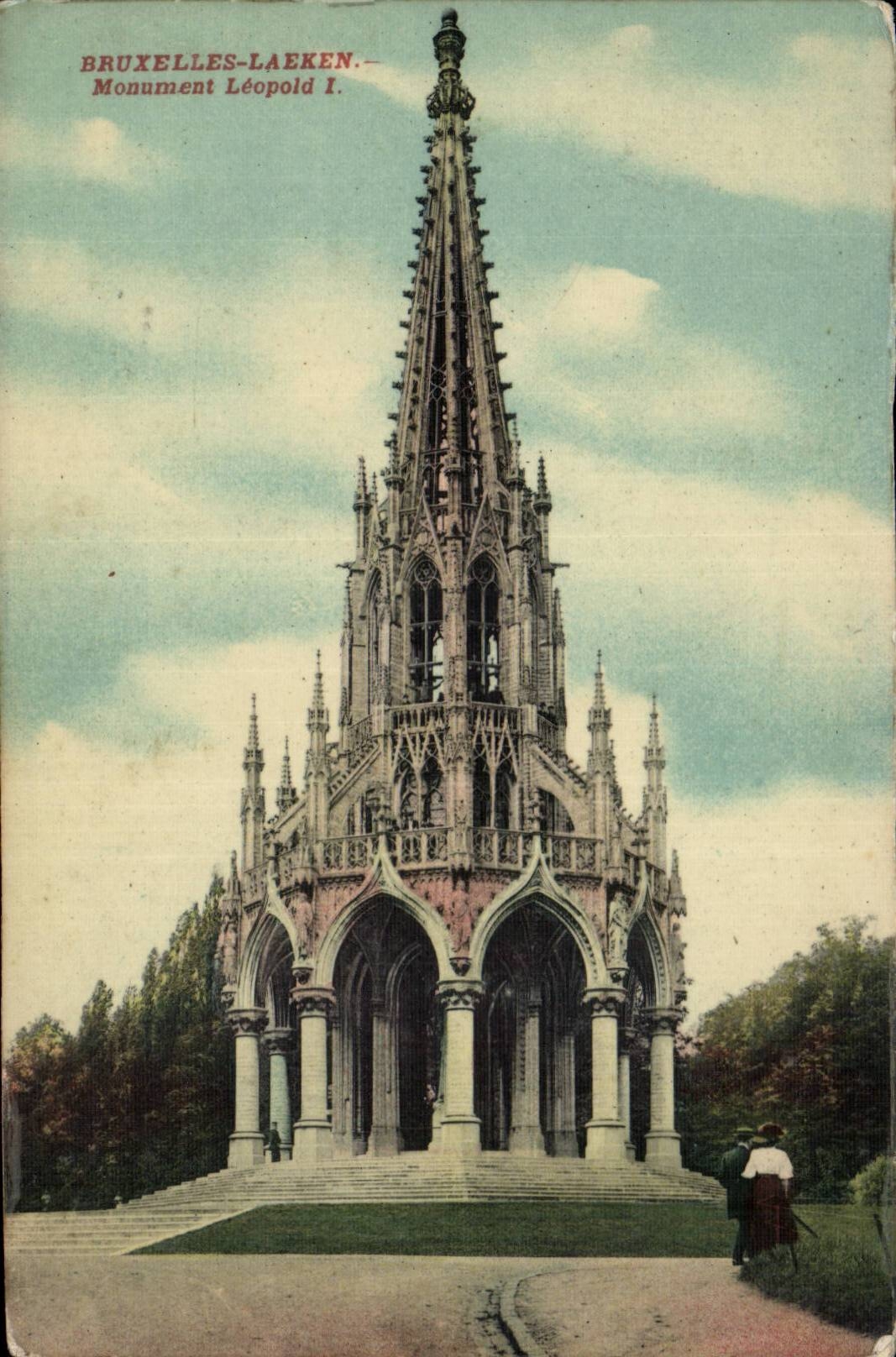 Brussels CPA Laeken Monument Leopold Ier