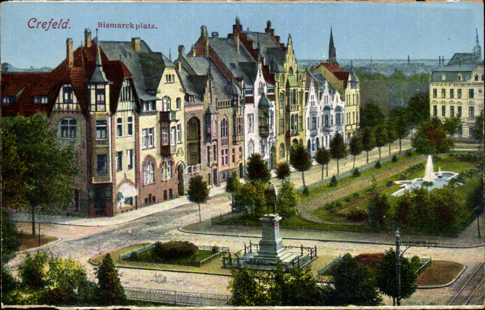 Crefeld CPA Bismarckplatz