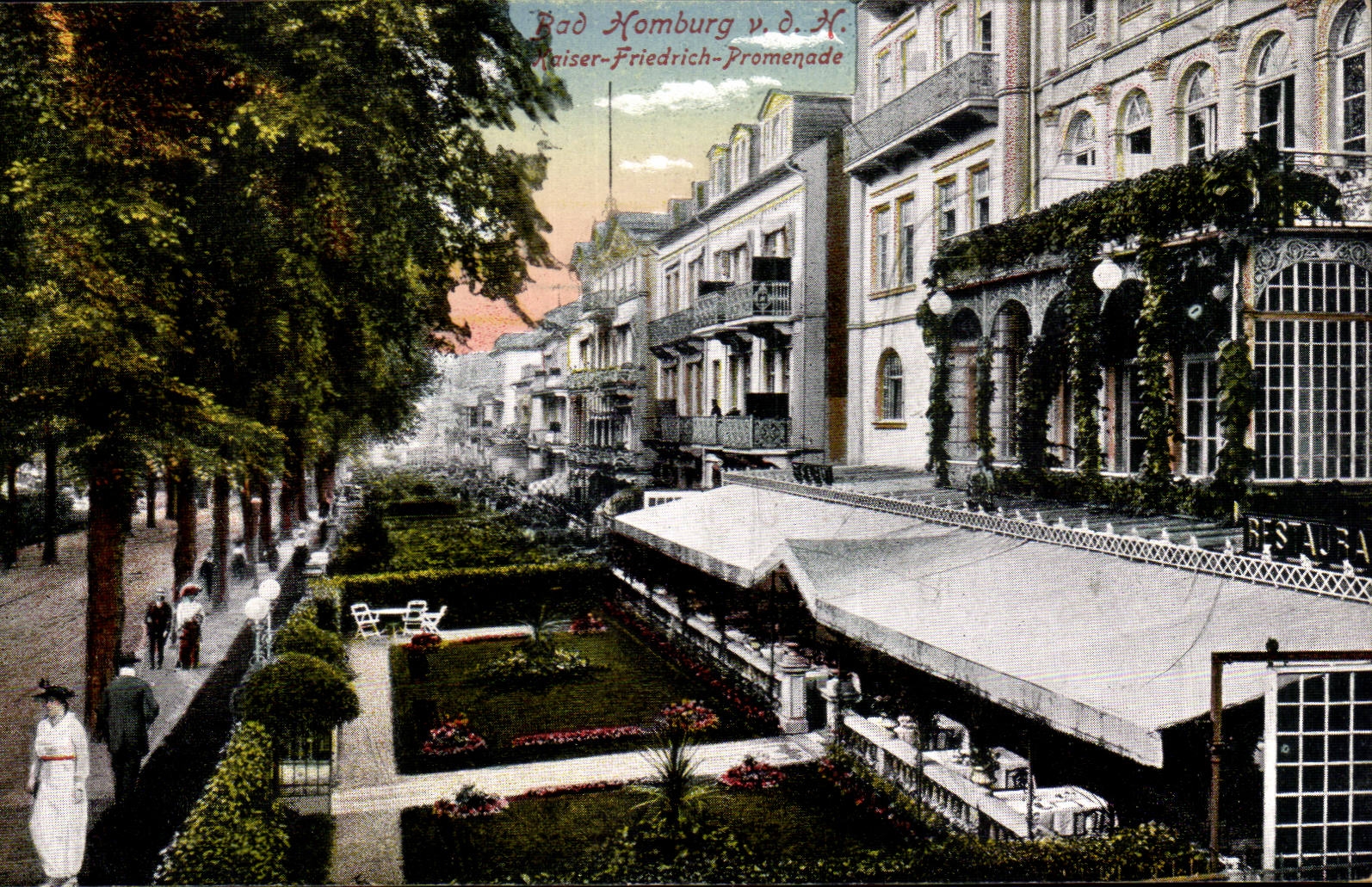 CPA Bad Homburg Kgl Kaiser Friedrich walk