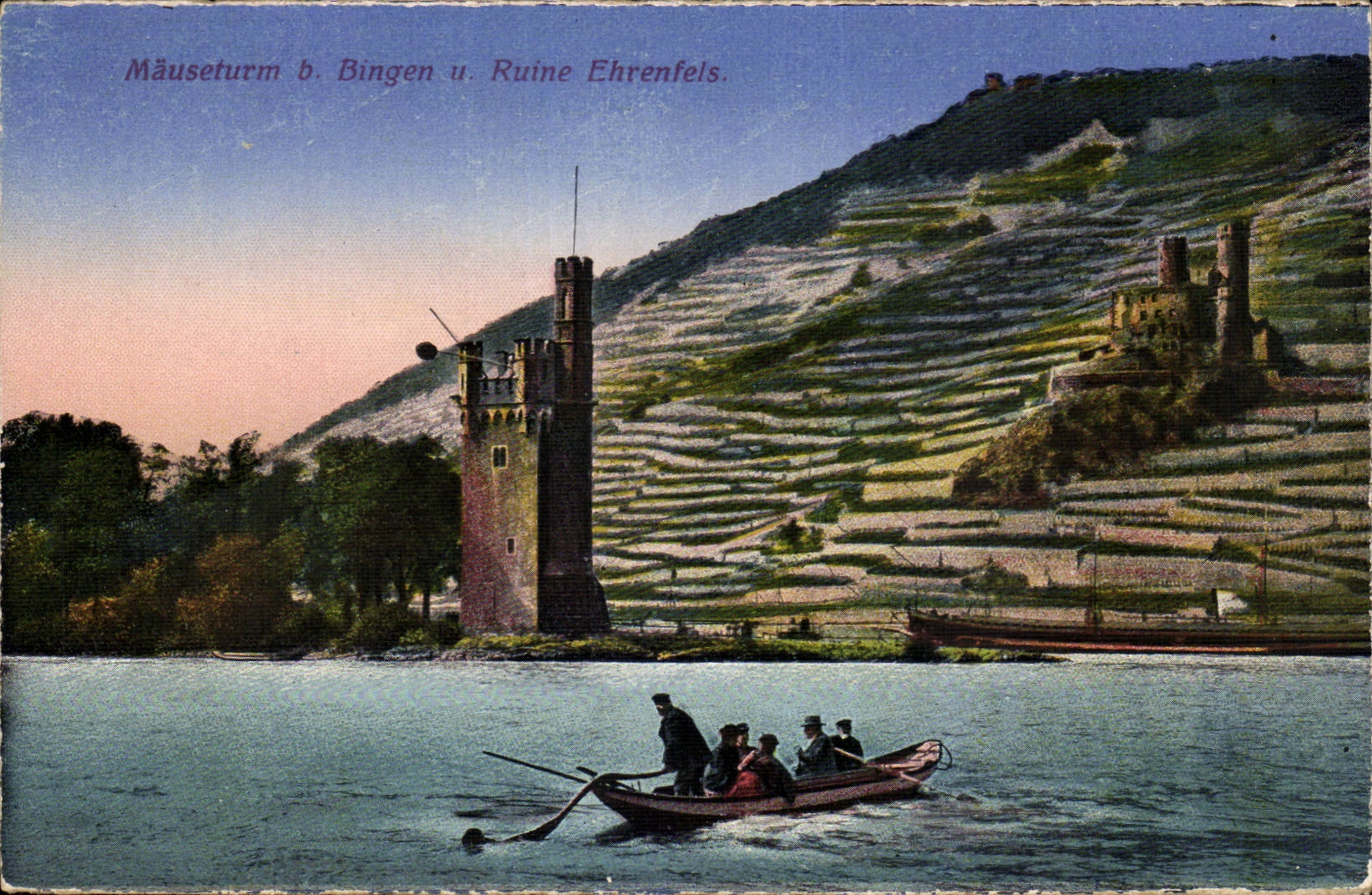 CPA Mauseturm B Bingen U Ruins Ehrenfels