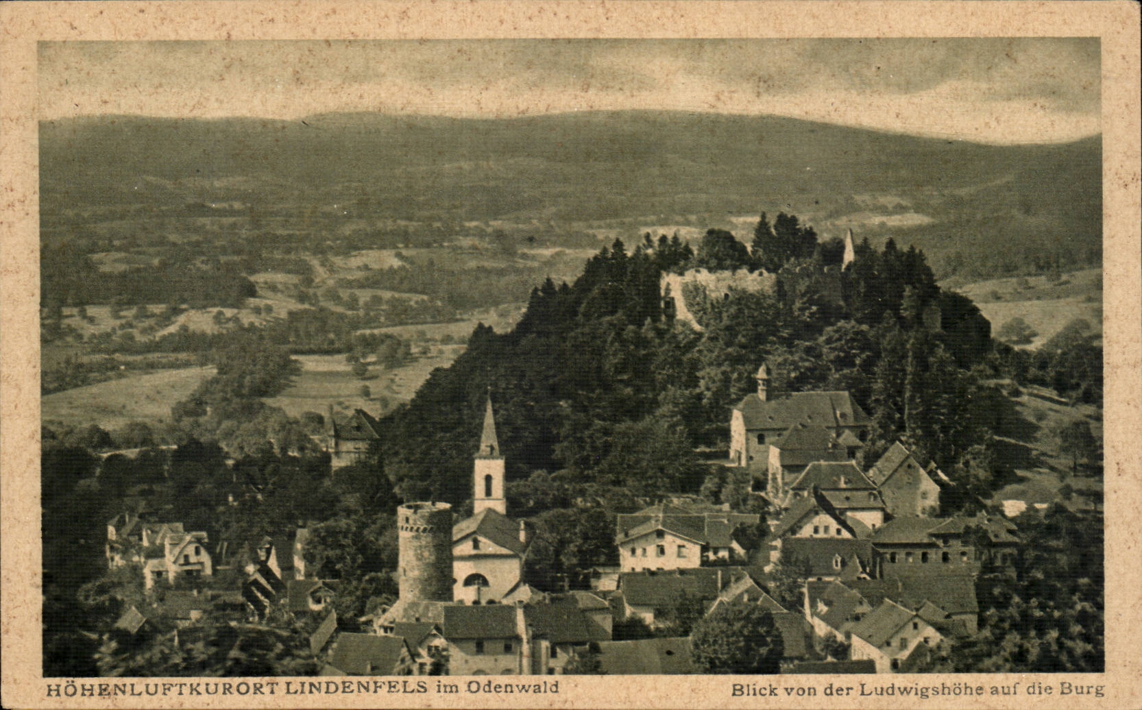 CPA Hohenluftkurort Lindenfels im odenwald
