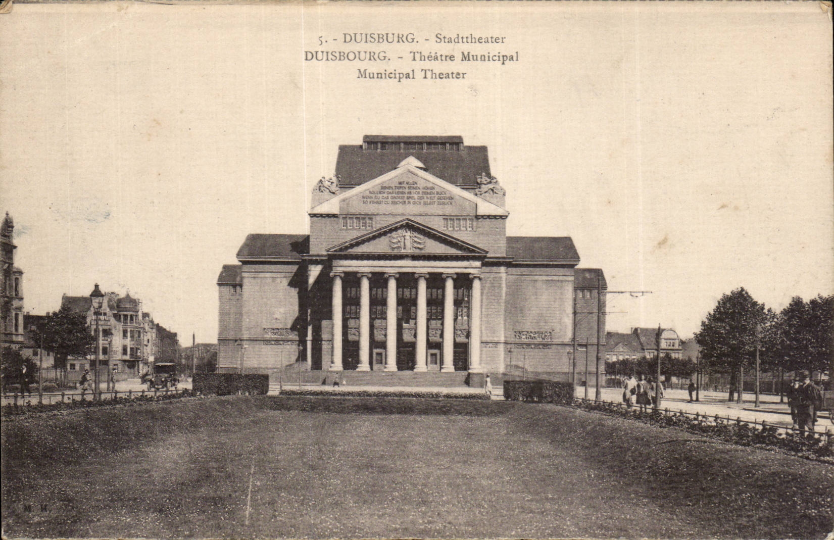 CPA Duisburg municipal Theater