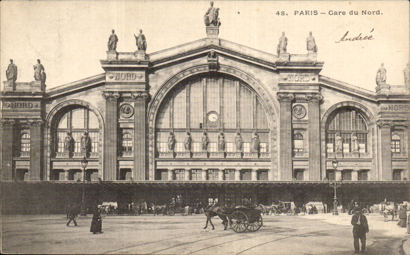 CPA Paris Train station of North