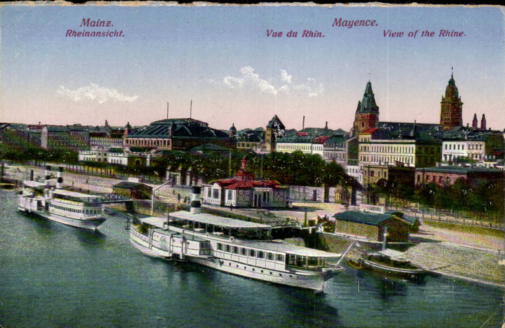 CPA Mainz Seen of the Rhine Mainz