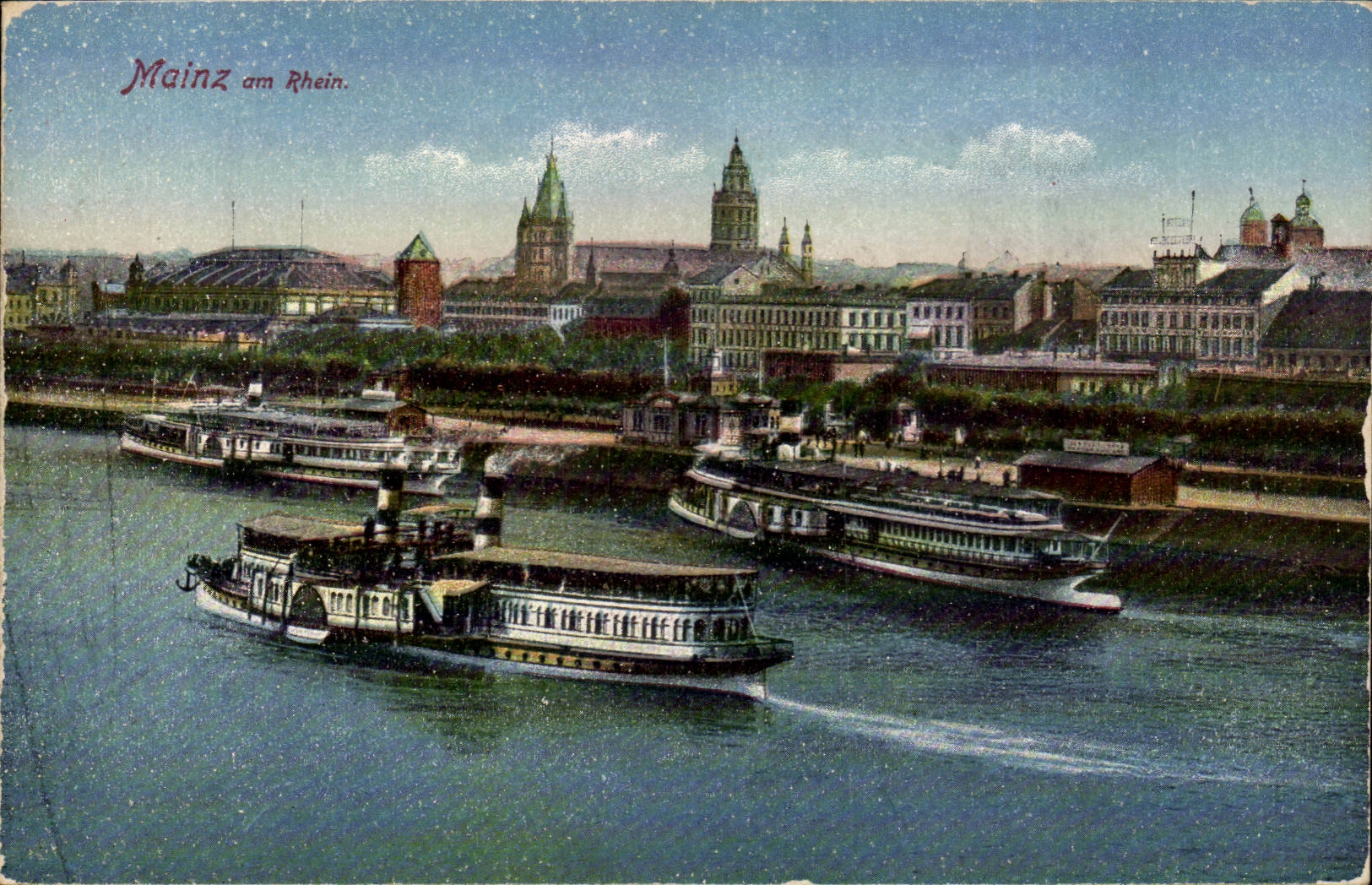 CPA Mainz Seen of the Rhine Mainz