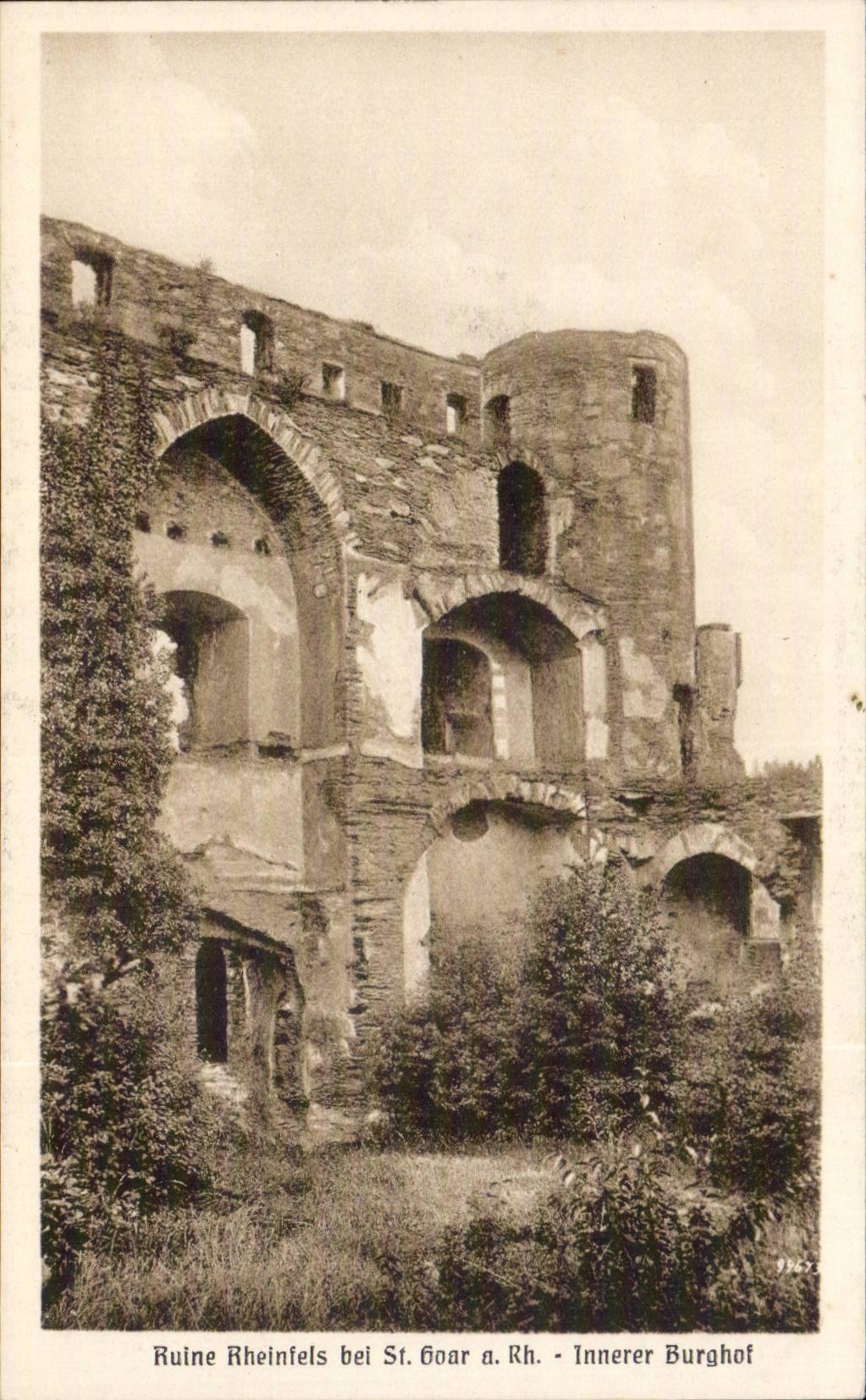 CPA Ruine Rheinfels EIB St Goar has Rh Innerer Burghof