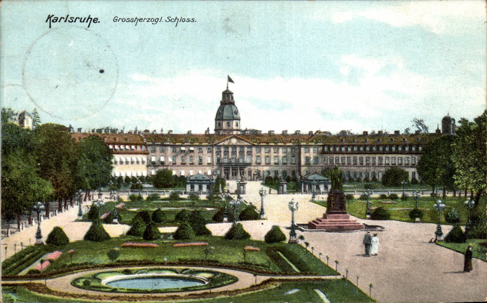 CPA Karlsruhe Grossherzogl Schloss