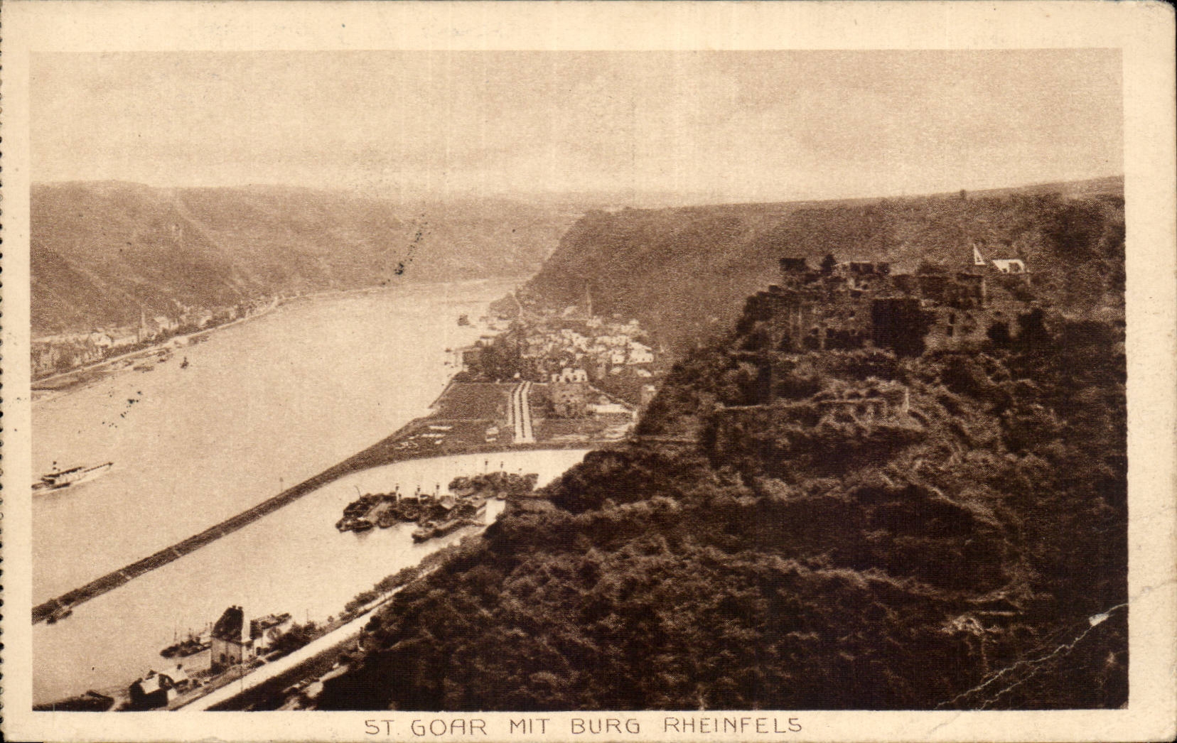 CPA St Goar put Burg Rheinfels