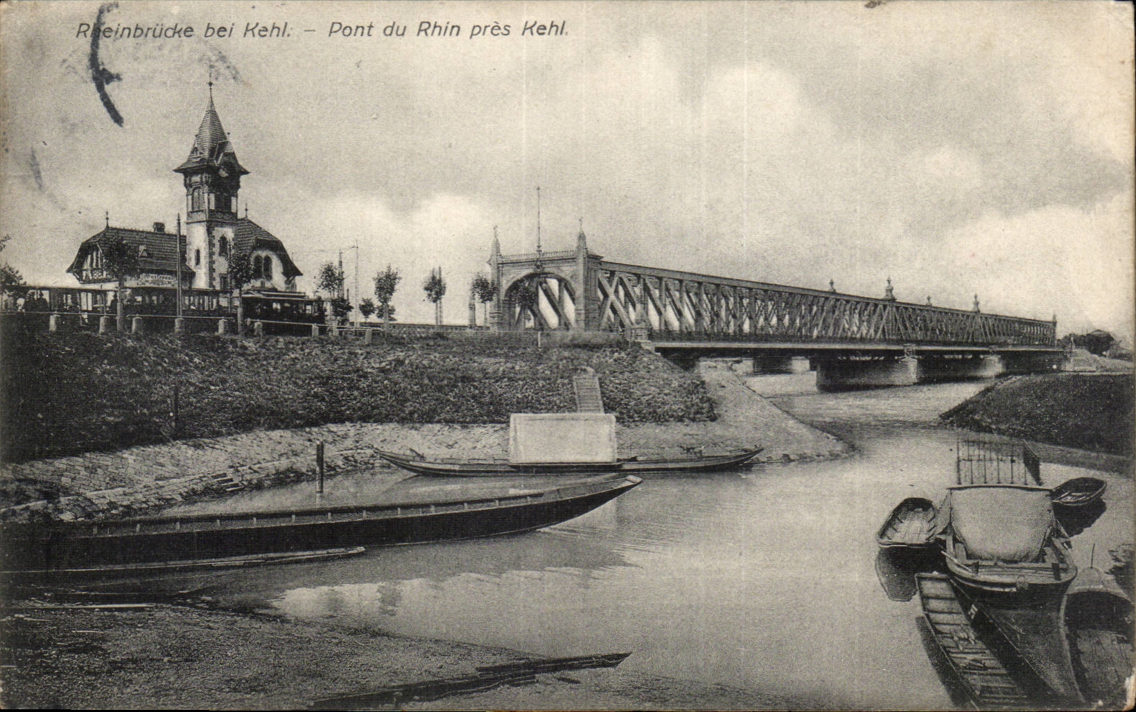 CPA Rheinbrucke EIB Kehl Bridge of the Rhine