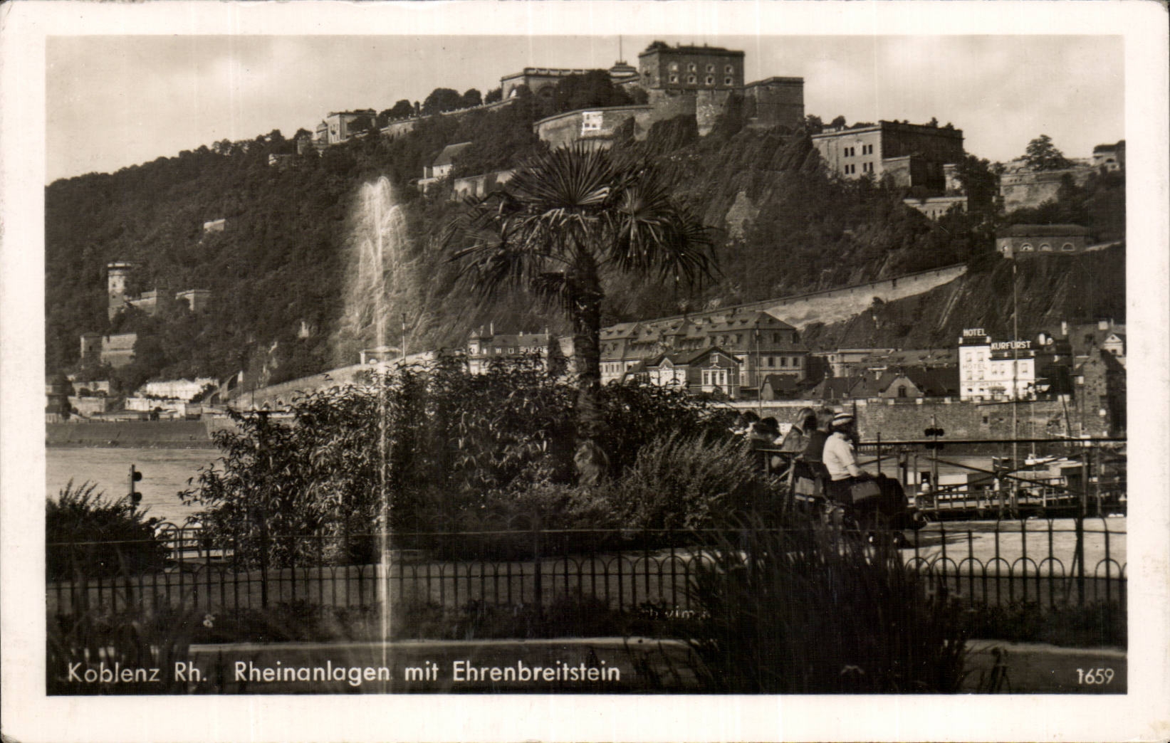 CPA Koblenz Rheinanlagen put Ehrenbreitstein