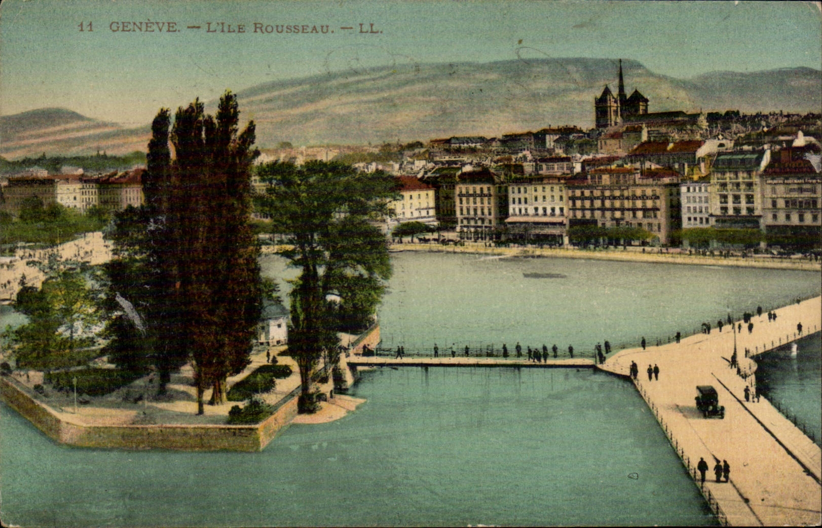 Switzerland - Schweiz - Geneva - Geneva - the Island Rousseau - CPA