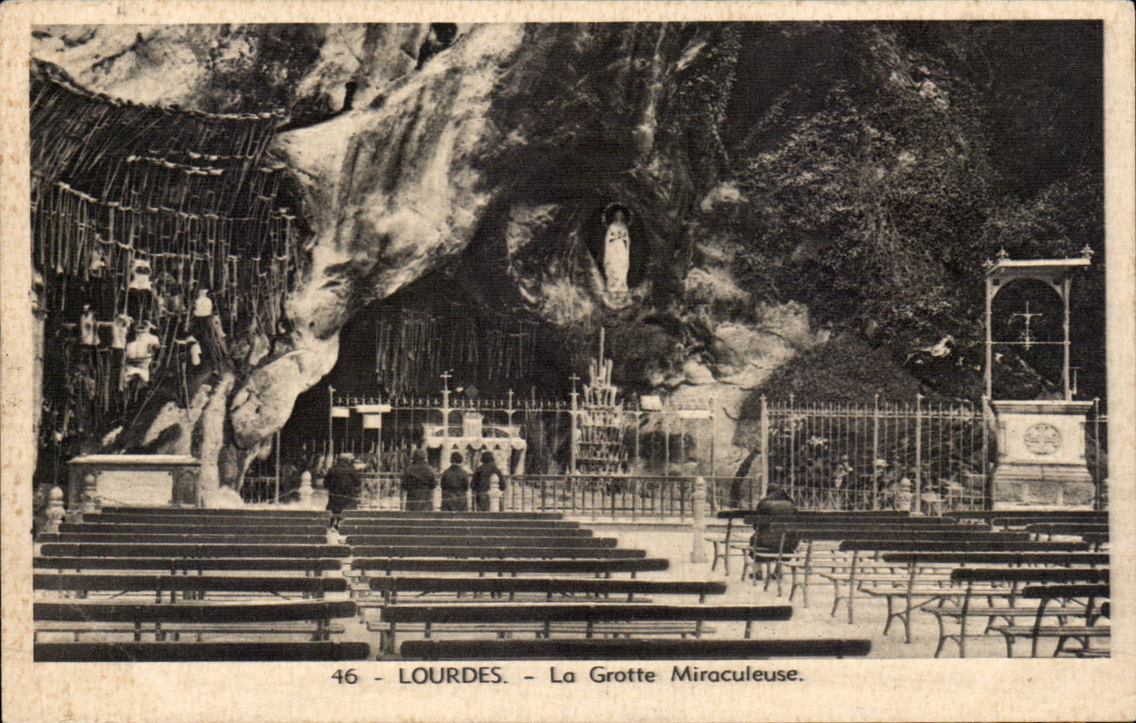 Lourdes - the Miraculous Cave - CPA