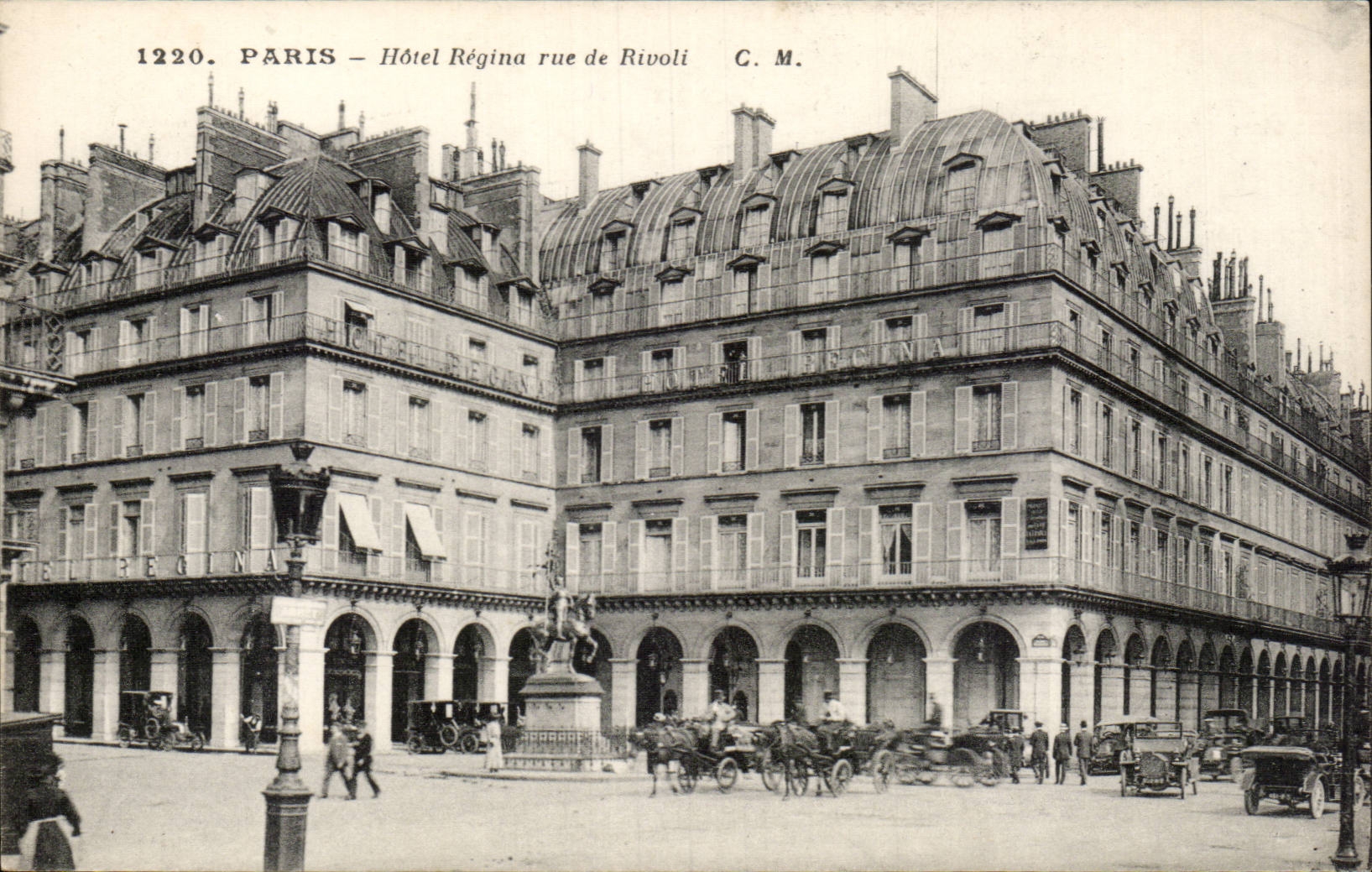 Paris - 1 - Hotel Regina - Rue de Rivoli - CPA - 