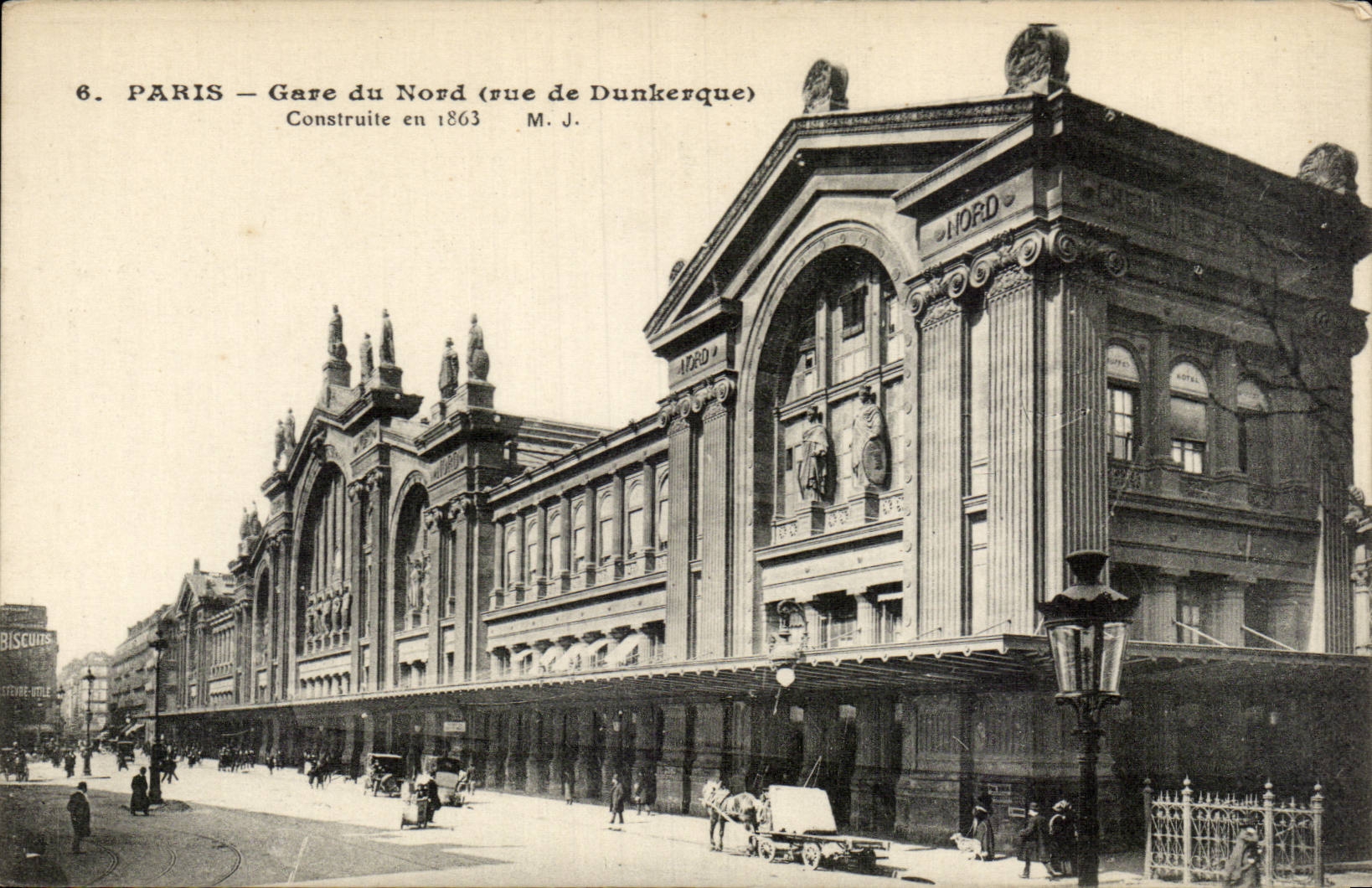 Paris - 12 - Gzre du Nord ( rue de Dunkerque) - CPA -