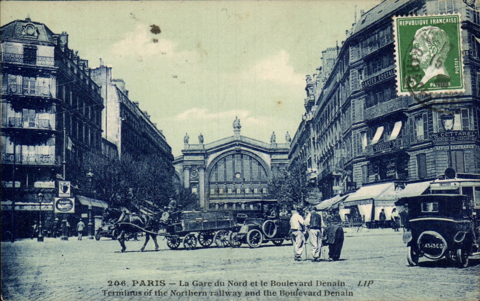 Paris - 12 - Gzre du Nord et le boulevard Denain - CPA -