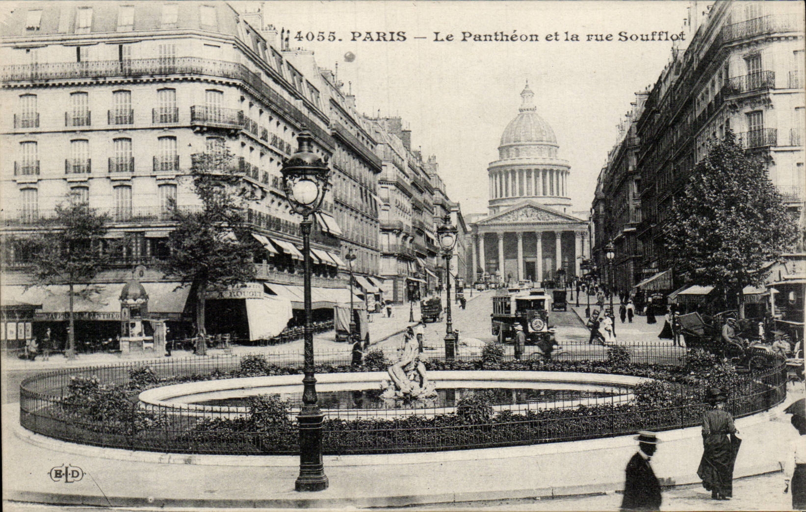 Paris - 5 - the Pantheon and Rue Soufflot - CPA